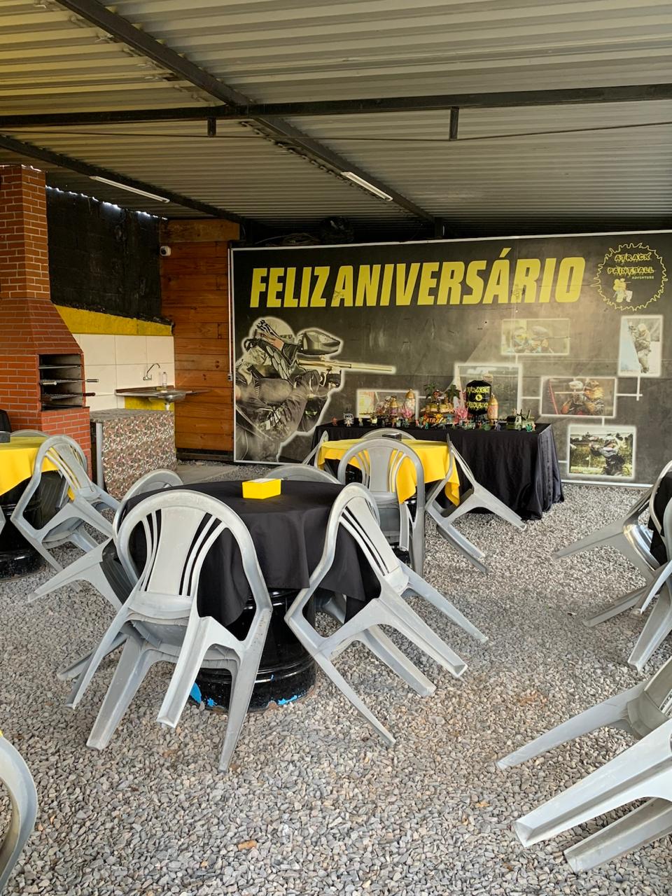 Área de eventos e aniversários